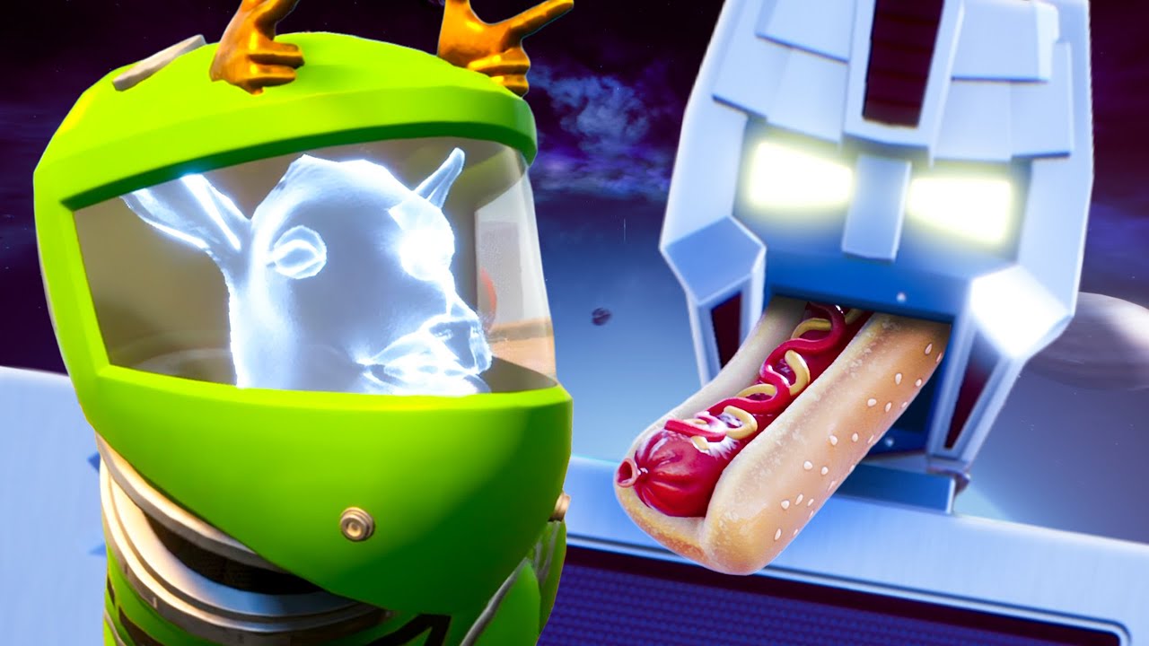 Space Goat Feeds a Giant Microwave Robot a Hot Dog - Goat Simulator 3 Multiverse of Nonsense DLC