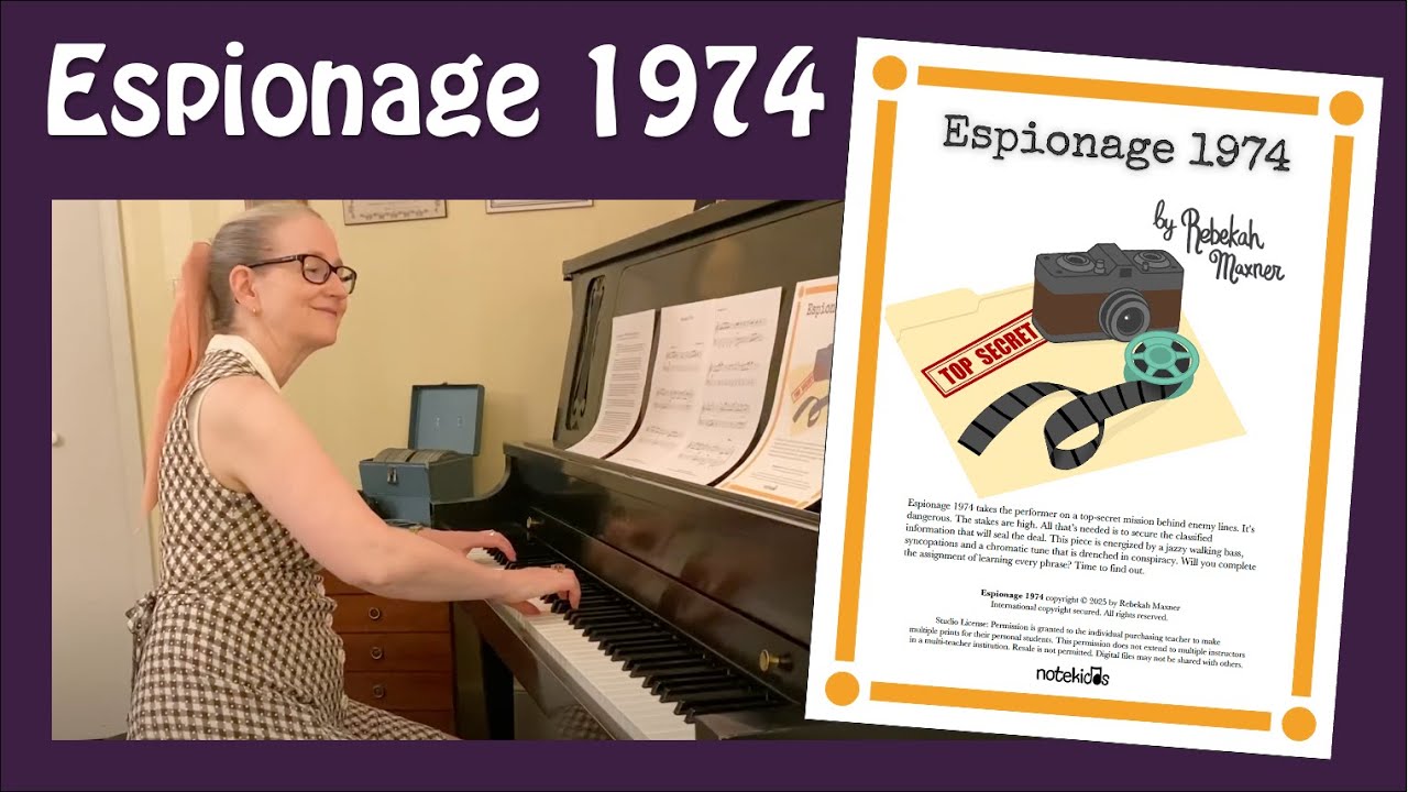 Espionage 1974, a retro conspiracy spy piece composed and performed by Rebekah Maxner
