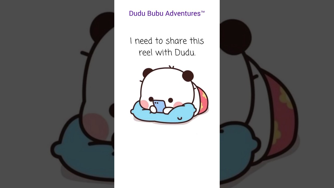 Bubu sending reels before bedtime ❤️🐻😂🐼 #shorts #bubududulove #bearpanda