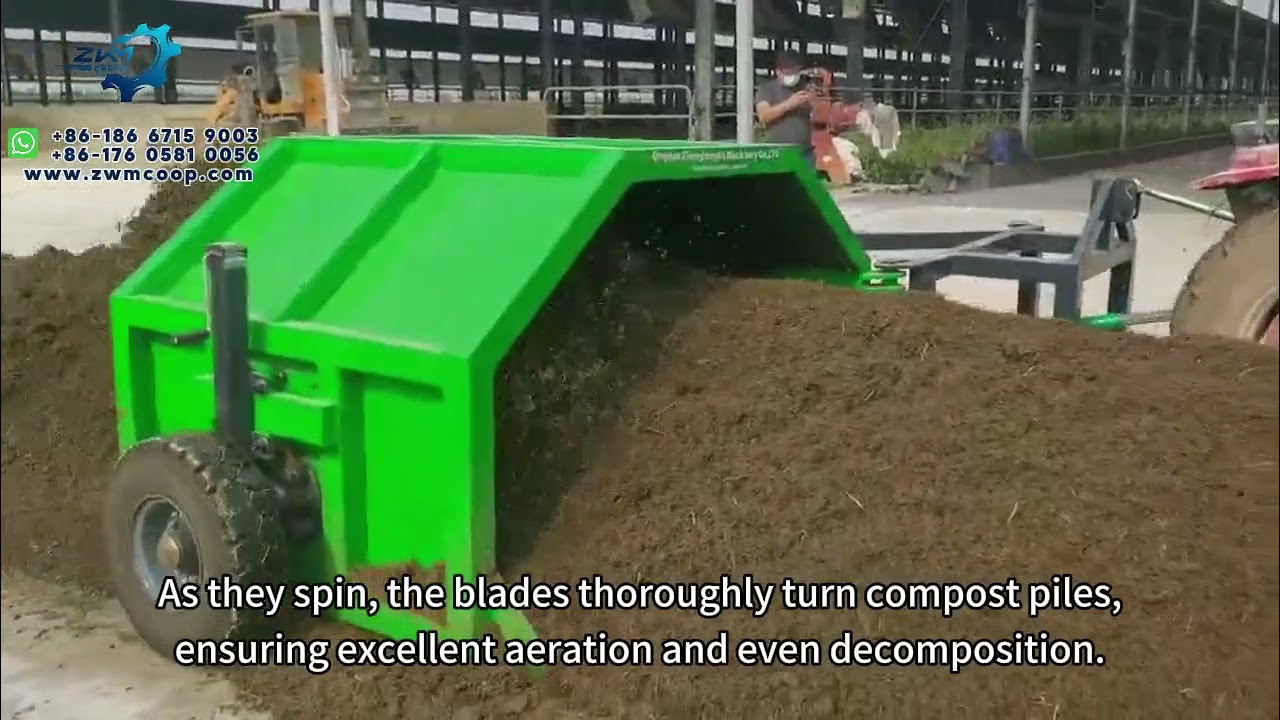 TRACTOR-DRAWN PTO DRIVEN COMPOST TURNER