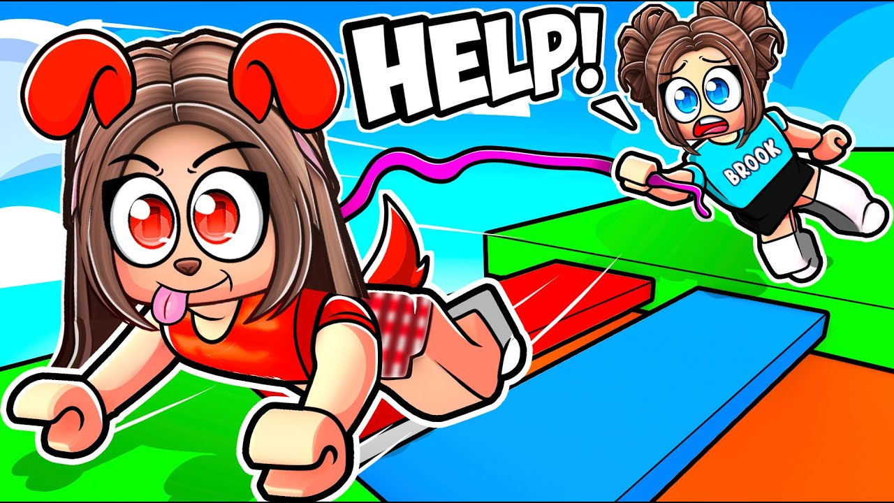 ВЫГУЛКИ СОБАКОЙ ОББИ С МОЕЙ СЕСТРОЙ В ROBLOX!!