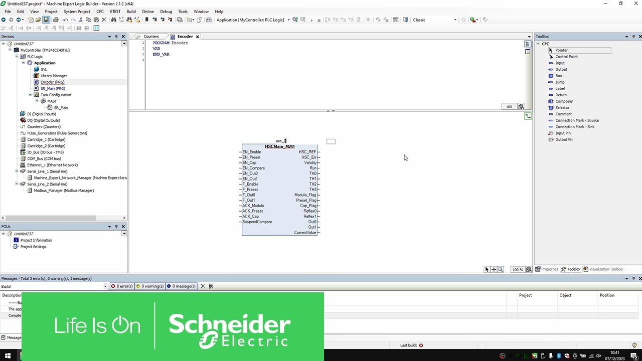 Configurare un encoder incrementale in un PLC M241 | Schneider Electric Italia