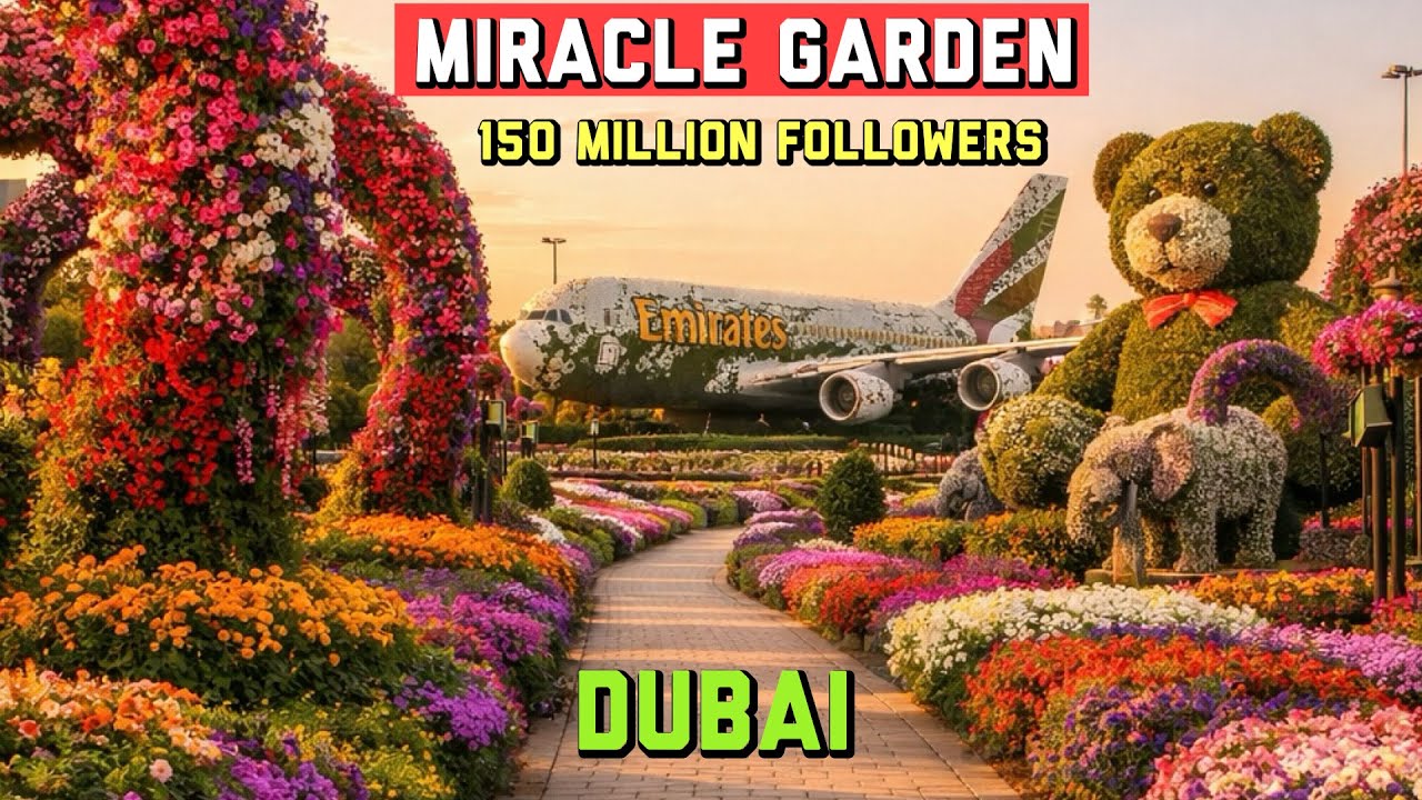 150 MILLION FLOWERS! 😱 Dubai Miracle Garden 2026 Full 4K Tour 