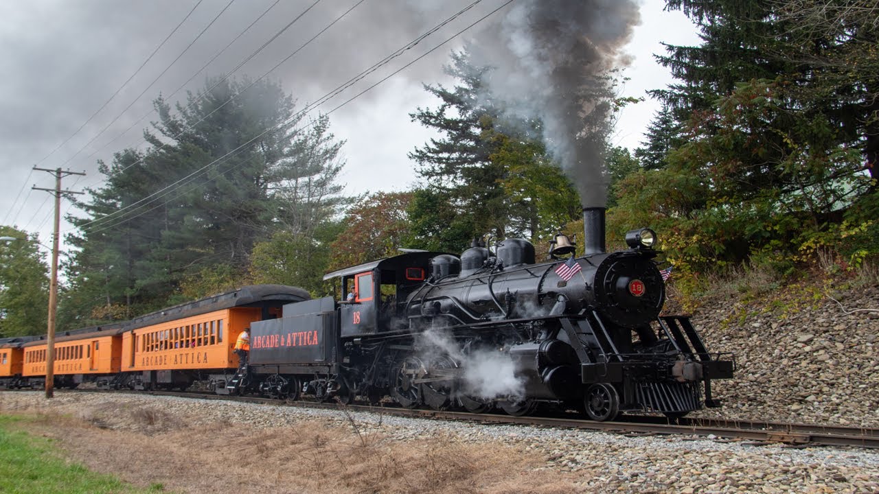 The Return of Arcade & Attica 18: New York's Steam Train: September 2024 (4K)