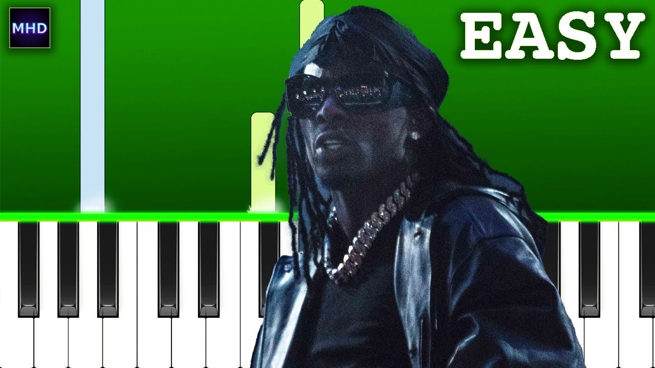 Playboi Carti & The Weeknd - RATHER LIE - EASY Piano Tutorial