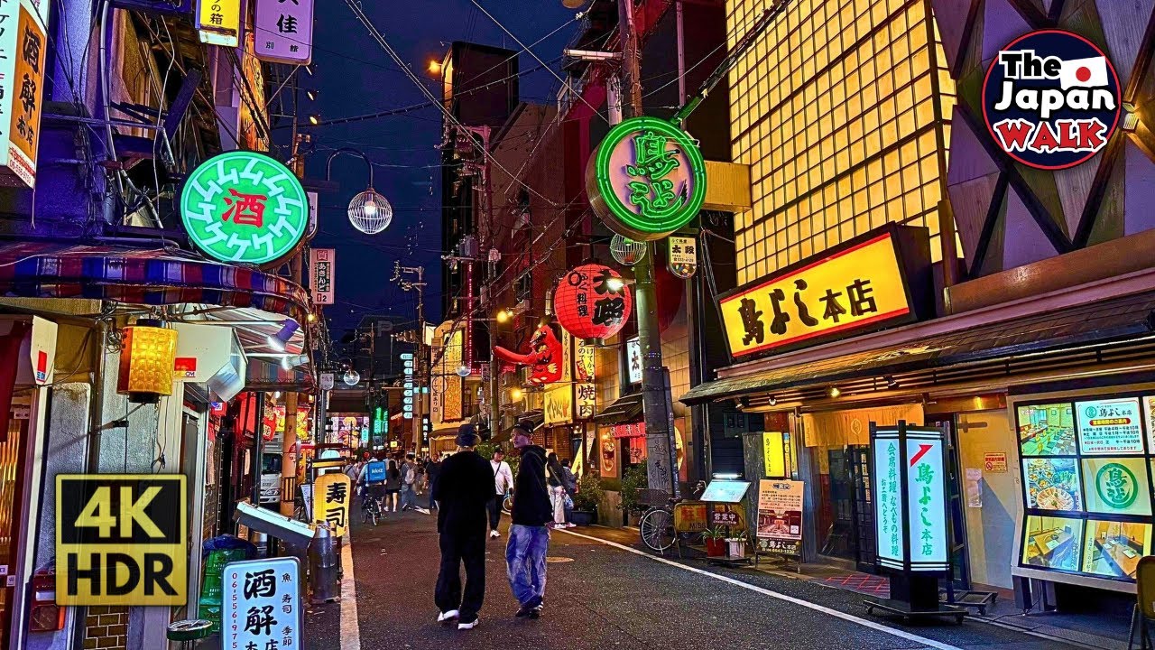Ura Namba: Osaka’s Best Hidden Backstreets | Where Locals Go After Dark | Walking Tour | 4K HDR