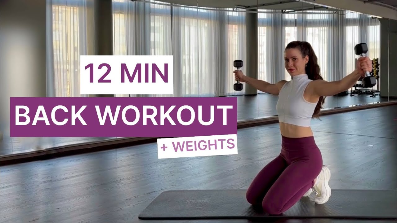 12 MIN Upper & Lower Back, Neck & Shoulder Workout – Strengthen with Weights & Improve Posture