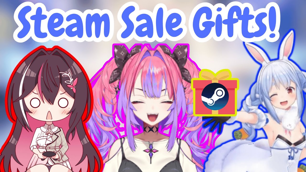 AZKi & Vivi’s Reaction to Pekora’s Steam Sale Gifts