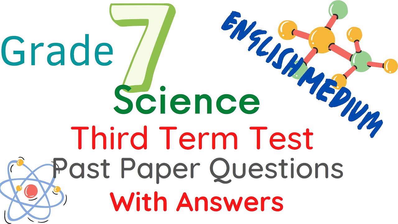 Grade 7 (English Medium) Science Third Term Test Paper 2019 (With Answers) | Exam Boosters