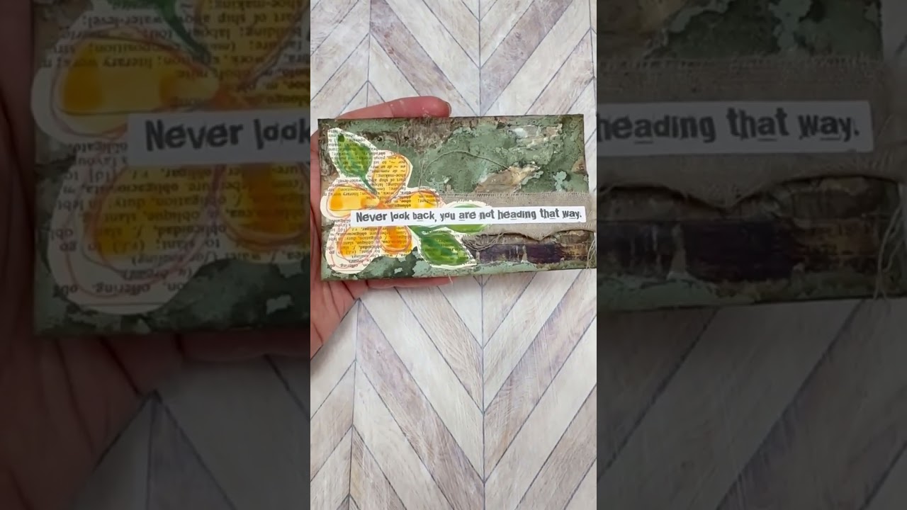 The Full Making of my Mixed Media ICAD Day 23 Prompt: Walnut⁠  
