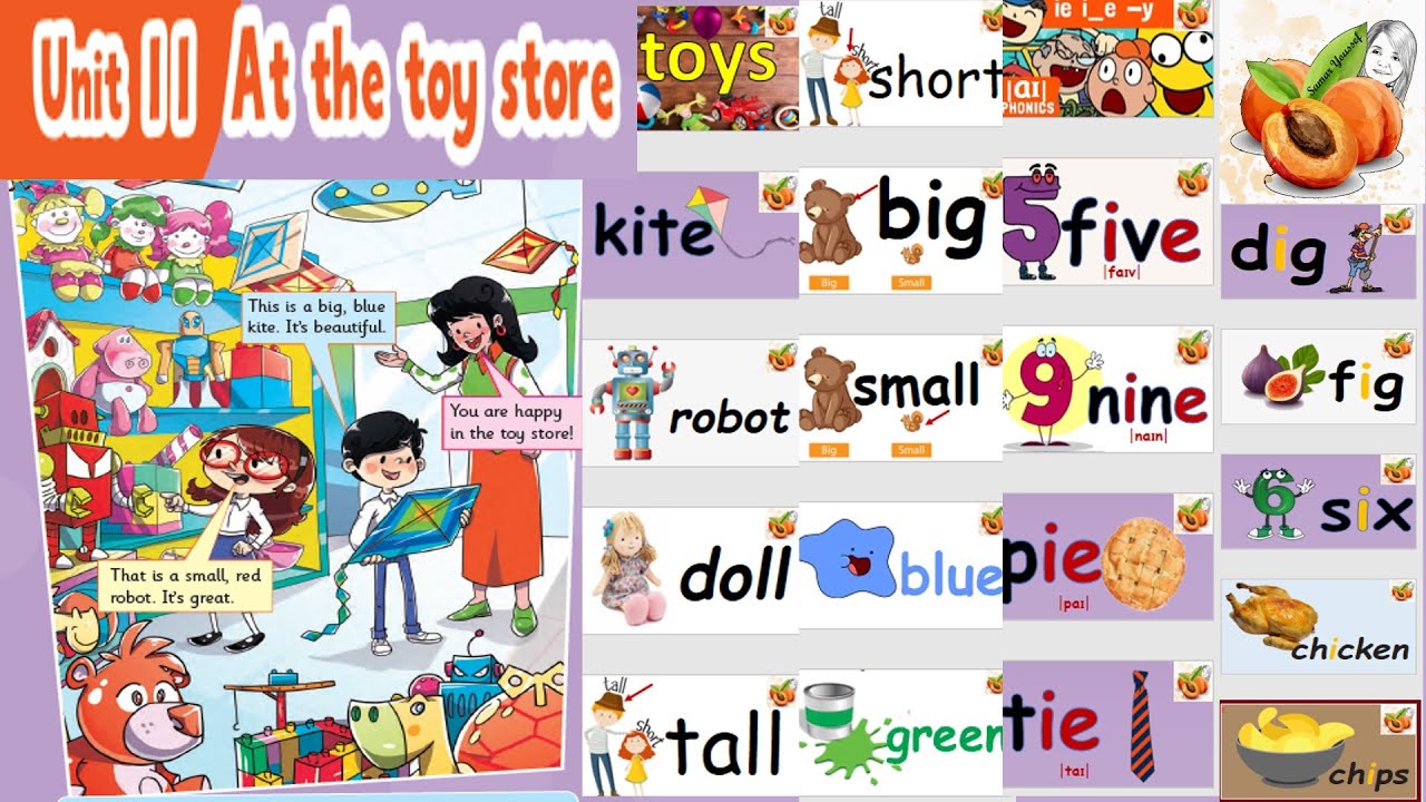 CONNECT primary 2 unit 11 At the toy store with flashcards نصوص أستماع الوزارة ثانية أبتدائي