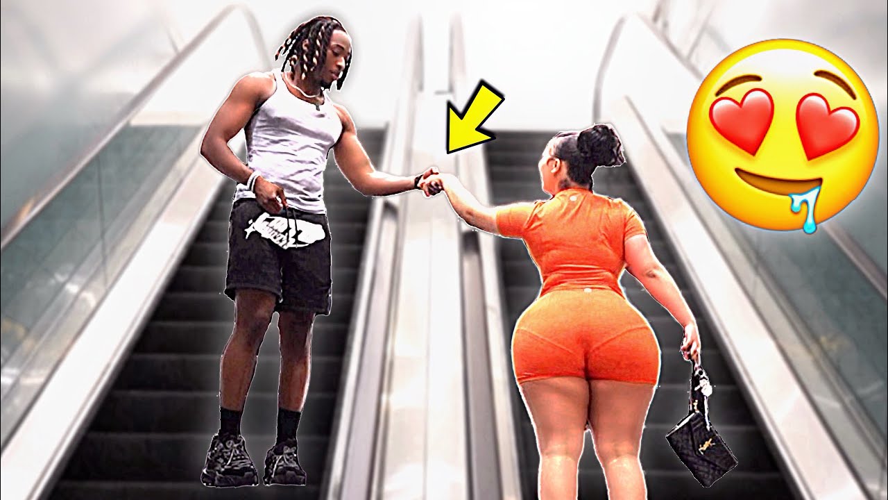 GRABBING STRANGERS CHEEKS ON THE ESCALATOR!! Pt4.