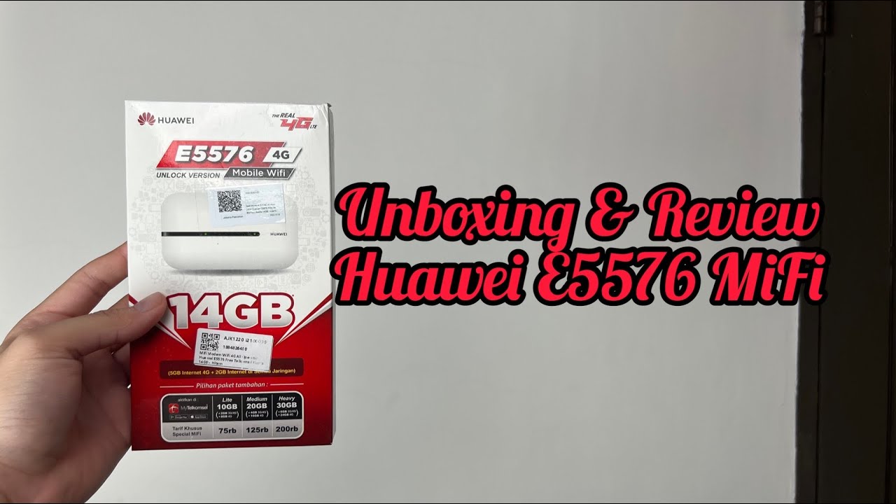 Unboxing & Review Huawei E5576