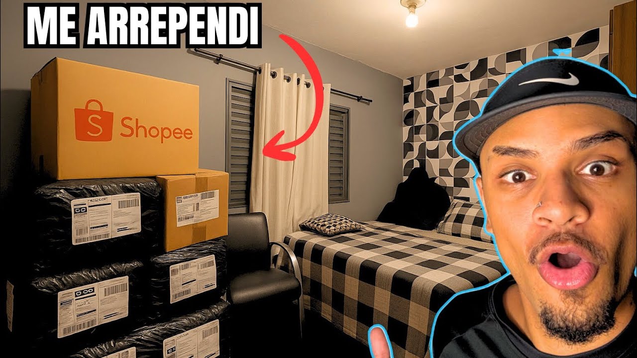 Comprei VÁRIOS PRODUTOS na Shopee para o nosso SETUP CLT e me ARREPENDI! (Parte 1)