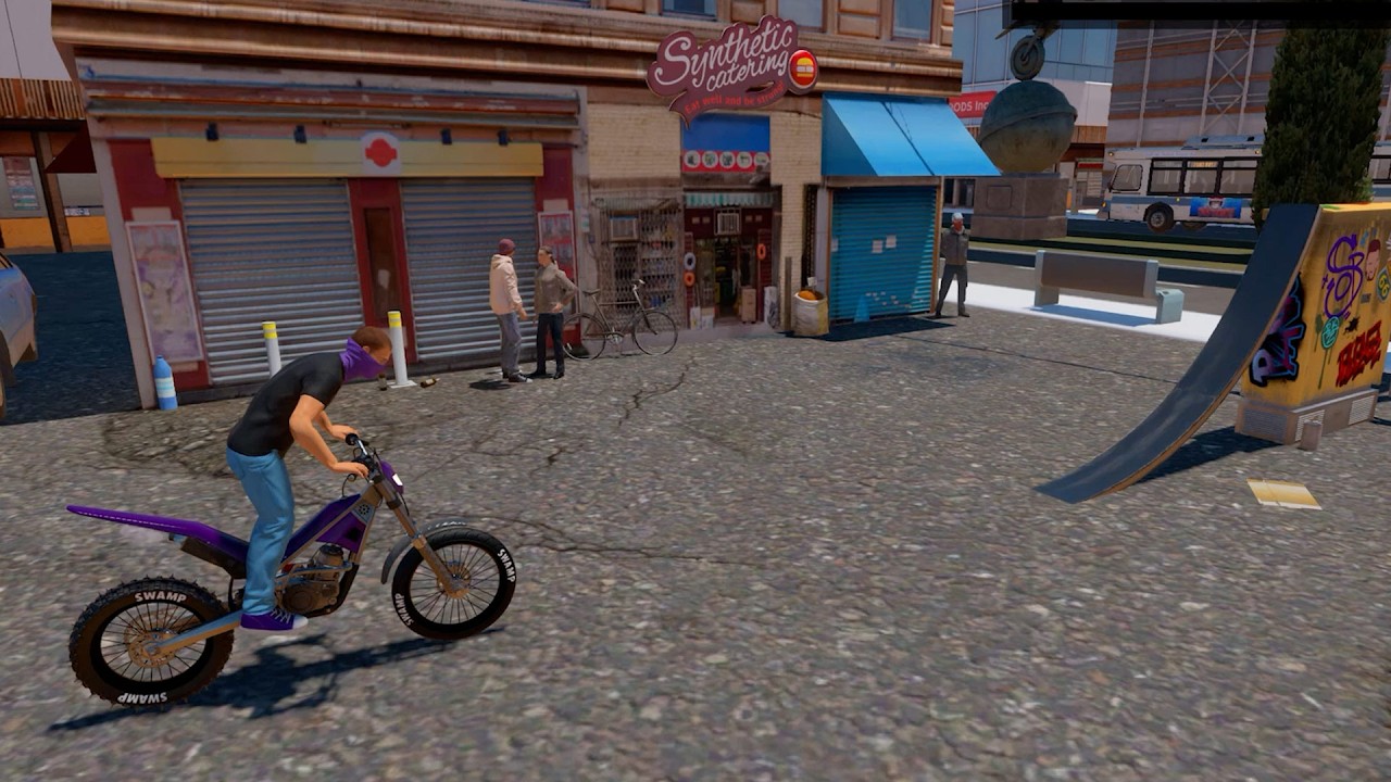 Trials Rising Custom Track - SB: TRA7- Cyan City
