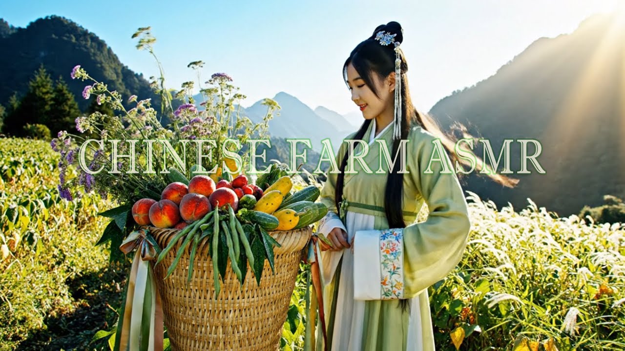 🍃 Chinese Farm Girl Daily Life | Harvesting Vegetables, Cooking, and Relaxing in Nature