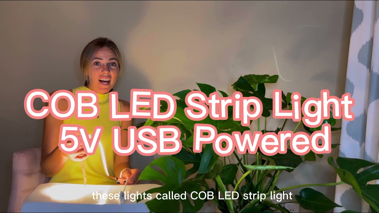 PAUTIX 5V USB 3000K COB LED Strip Light