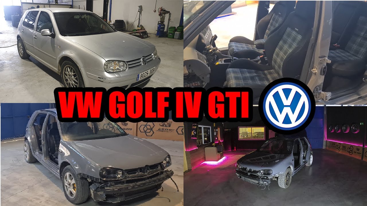 PREPARANDO un VOLKSWAGEN GOLF IV GTI - RENOVANDO todo el interior y dejandolo como NUEVO