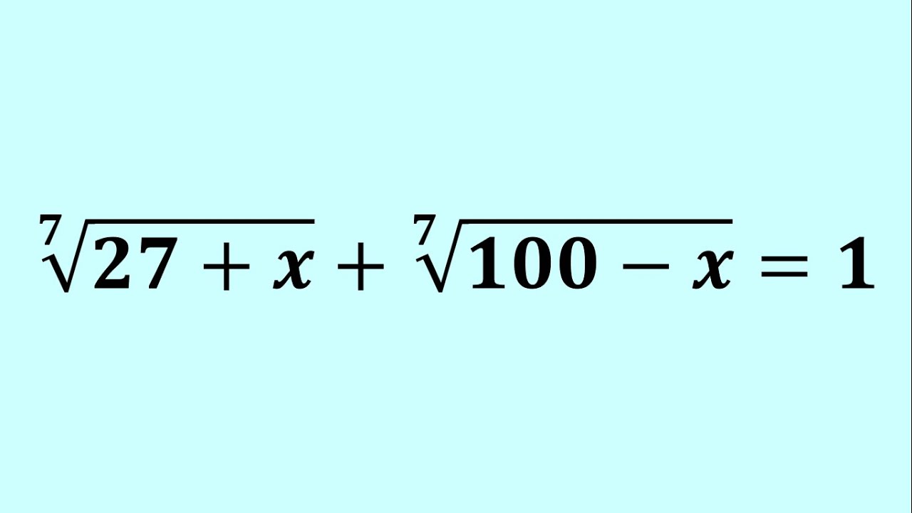 Solve Radical Equation Like a Pro! | An Algebra Challenge