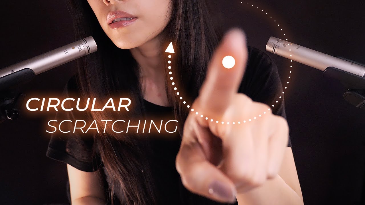 ASMR Drawing Circles On Your Face | 3D Brain Penetrating Circular Scratching