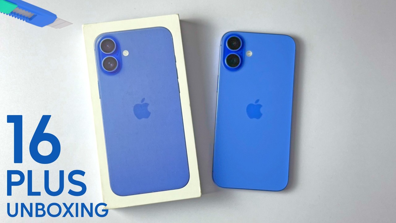 Apple iPhone 16 Plus Unboxing Camera & Gaming Test Ultramarine Blue - ASMR