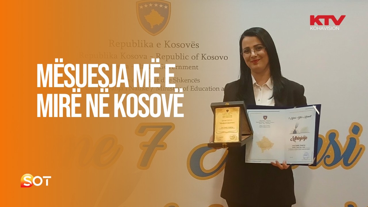 Arta Gashi Ahmetaj fitoi çmimin “Mësuesja e vitit”, motra e saj e fitoi vitin e kaluar