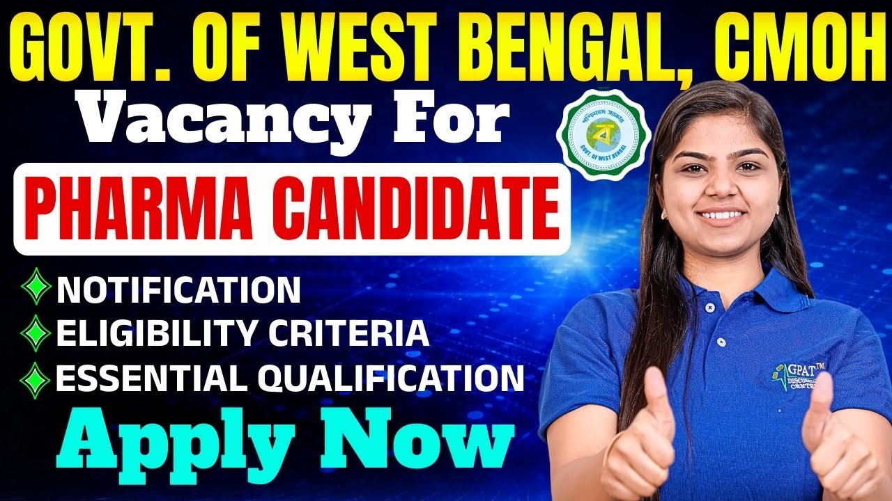 West Bengal AYUSH Pharmacist Recruitment 2026 | Homeopathy & Ayurveda | Apply Online