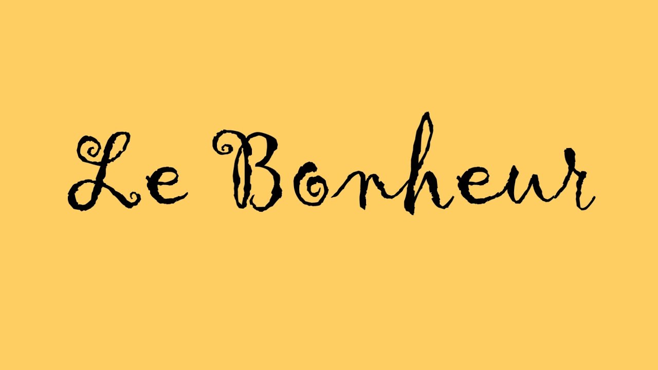 SKETCH - Le bonheur