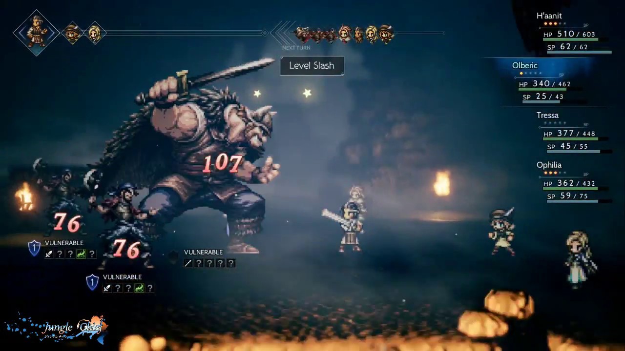 Octopath Traveler Demo - Gaston (Olberic Boss)