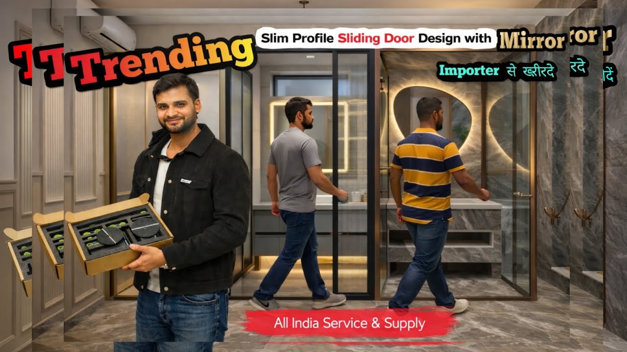 Trending Slim Profile Sliding Door with Glass | Direct Importer से खरीदें | Profitable Business 