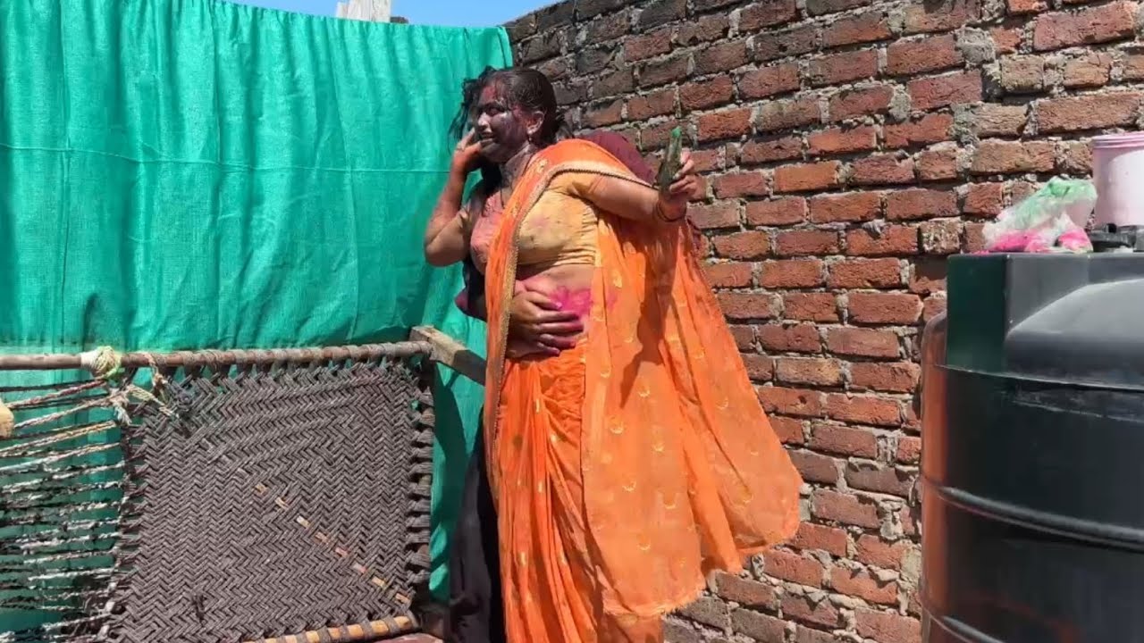 Видеоблог индийской пары на праздник Холи #rupaofficialvlog #holivlog