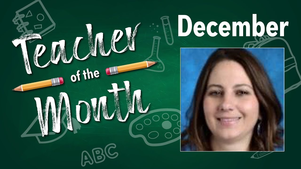 Teacher of the Month December 2021