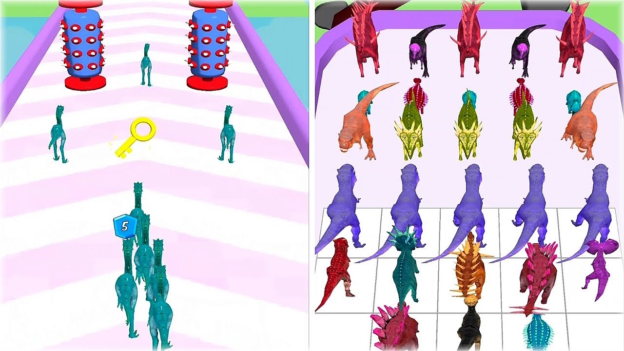 MAX LEVEL in Dino Rush: Dinosaur Merge game!