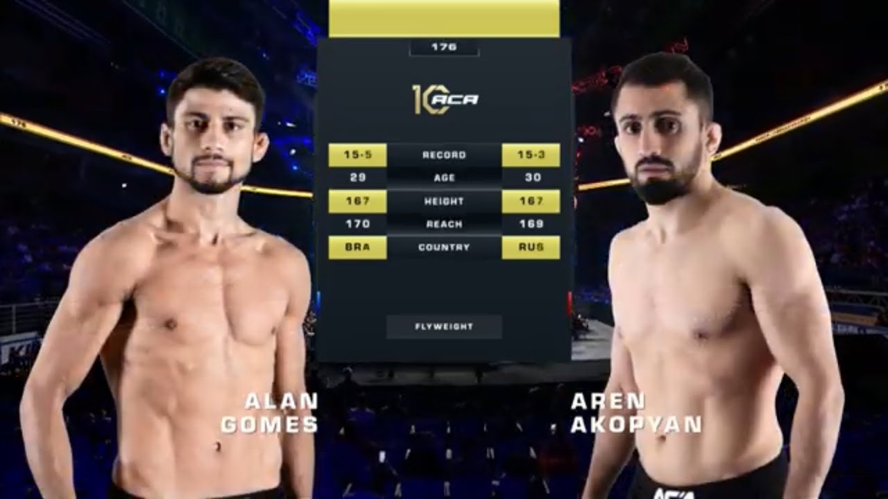 Алан Гомеш де Кастро vs. Арен Акопян 2 | Alan Gomes vs. Aren Akopyan 2 | ACA 176