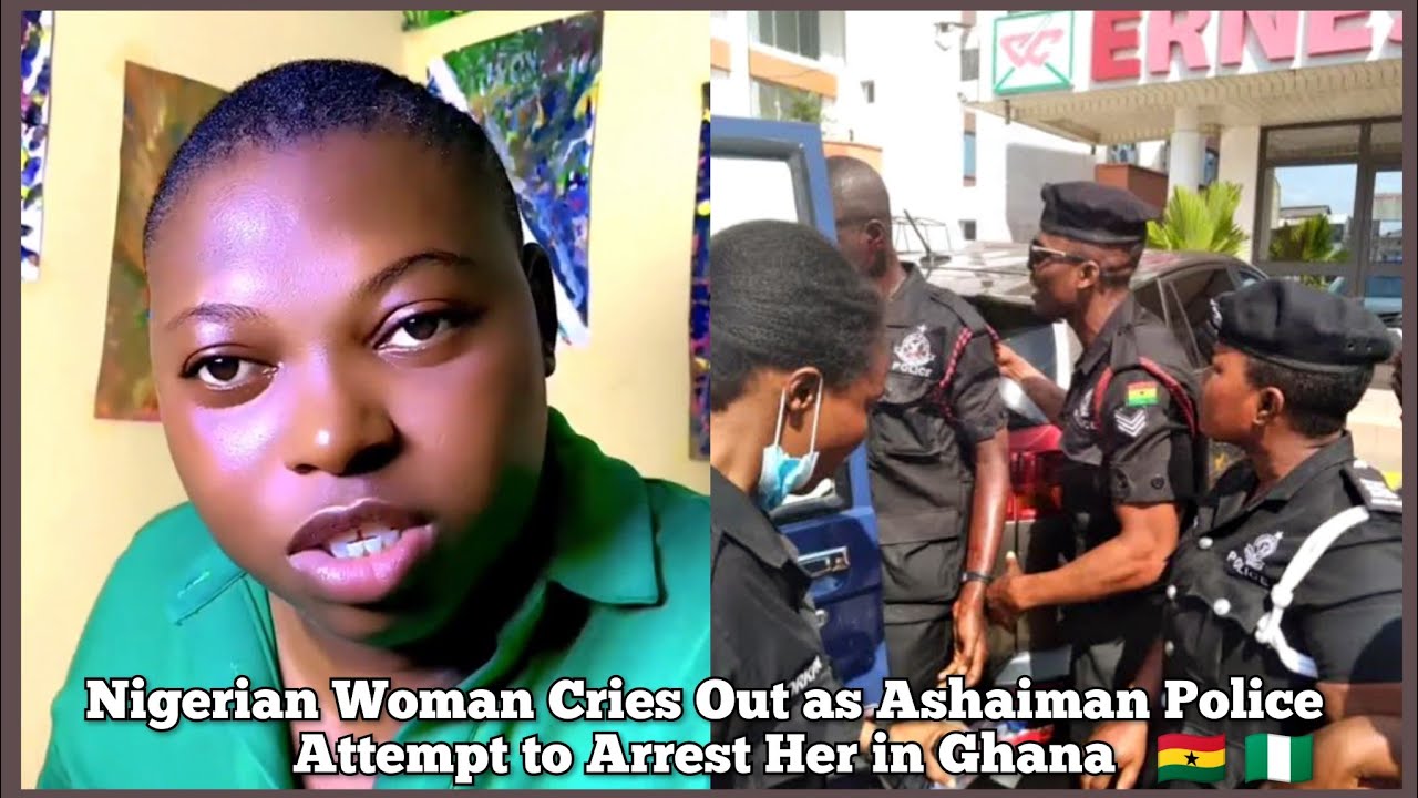 Nigerian Woman Cries Out as Ashaiman Police Attempt to Arrest Her in Ghana
