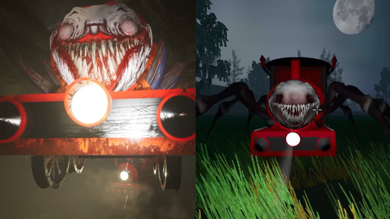 Playing Choo Choo Charles Nightmare mode in PC vs Playing Choo Choo in Mobile | Horror Gameplay