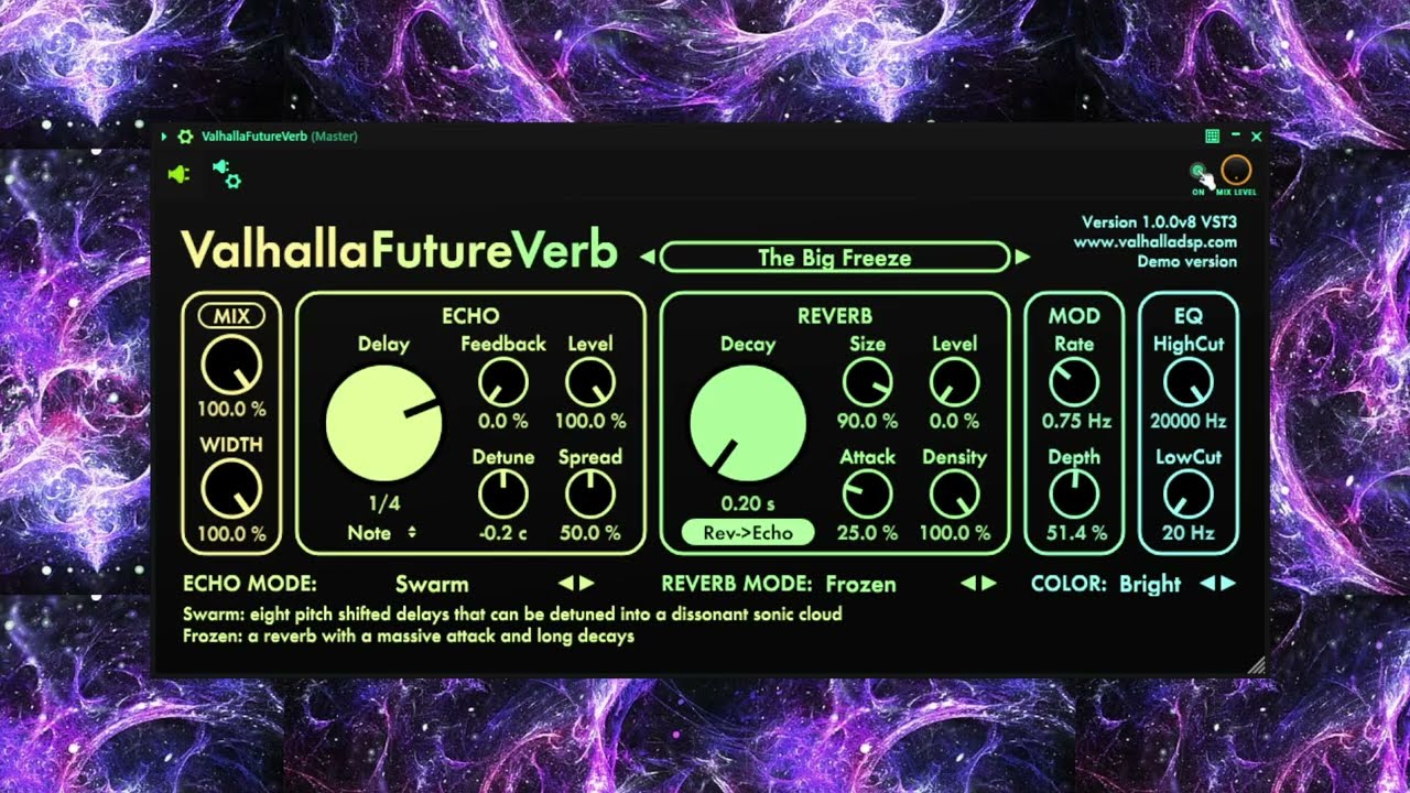New Plugin! Valhalla FutureVerb (Demo)