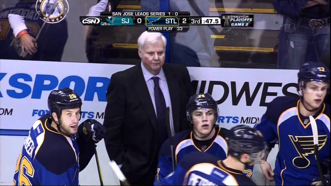 Alexander Steen vs Dan Boyle fight. San Jose Sharks vs St. Louis Blues 4/14/12 NHL Hockey