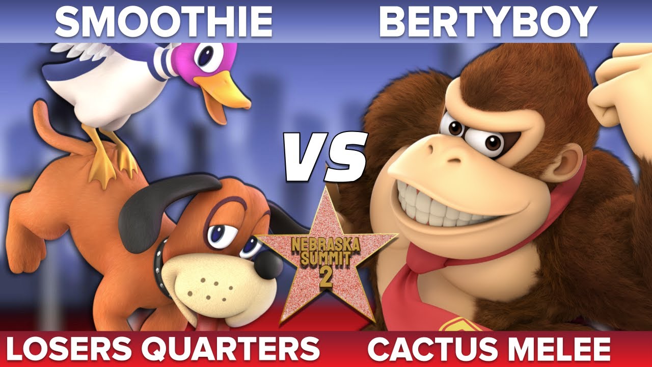 Nebraska Summit 2 - Smoothie (Duck Hunt, Wolf) vs BertyBoy (Young Link, Donkey Kong) - Cactus Melee
