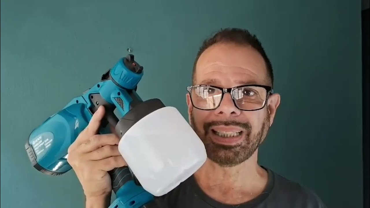 PISTOLA DE PINTURA A BATERIA!!!  VALE A PENA?