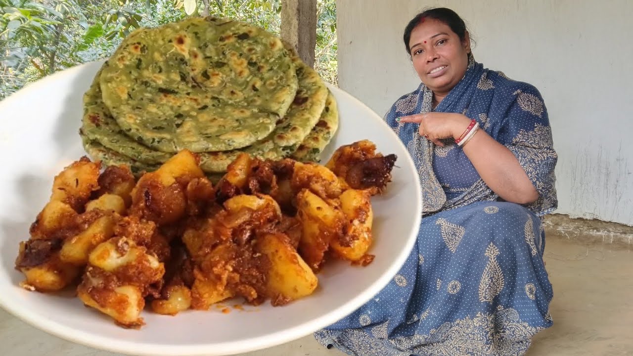 স্বাদ ও স্বাস্থ্যের জন্য মেথি পরোটা তার সঙ্গে ফ্রাই পটেটো,  শীতের সকালটা জমে ক্ষীর