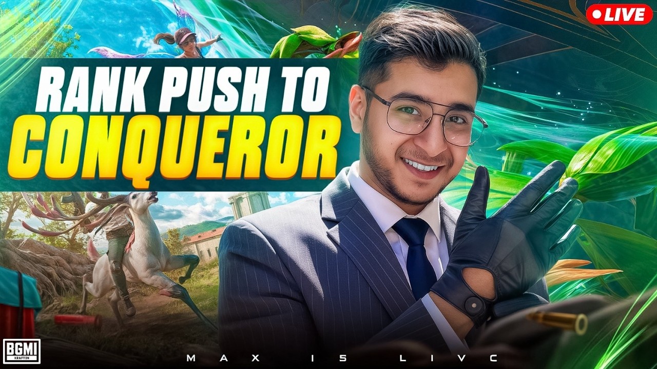 #1 RANK PLAYER MAXPLAYZ🔥| CONQUEROR LOBBY GAMEPLAY | BGMI LIVE | #bgmilive #shortslive