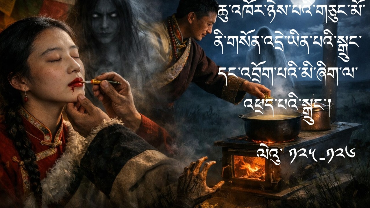 ཆུ་འཁོར་ཉེས་པའི་གཅུང་མོ་ནི་གསོན་འདྲེ་ཡིན་པའི་སྒྲུང་དང་འབྲོག་པའི་མི་ཞིག་ལ་འཕྲད་པའི་སྒྲུང་།