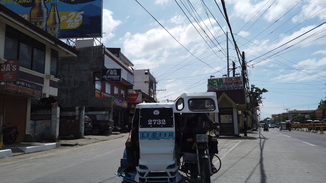 Tricycle Ride From Chic Hotel to Van Terminal, San Jose Antique Philippines