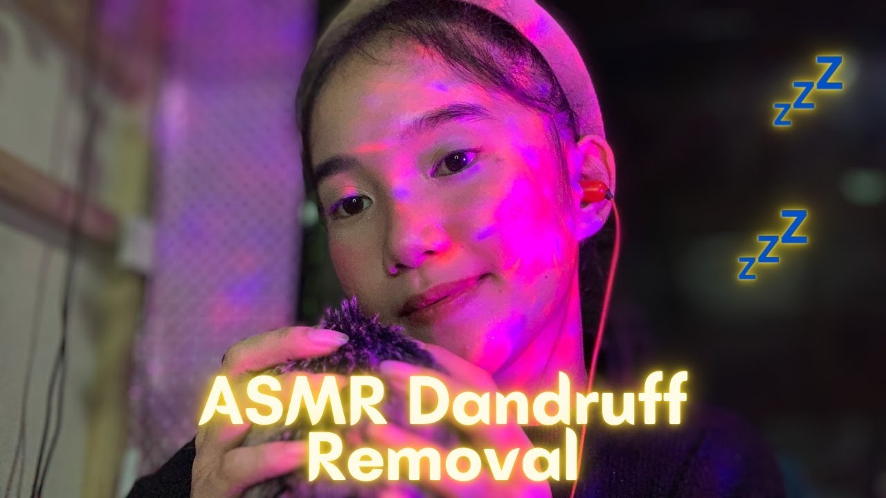 ASMR Dandruff Removal 💤 (Hand sounds,mouth sounds,head scratching,plucking)