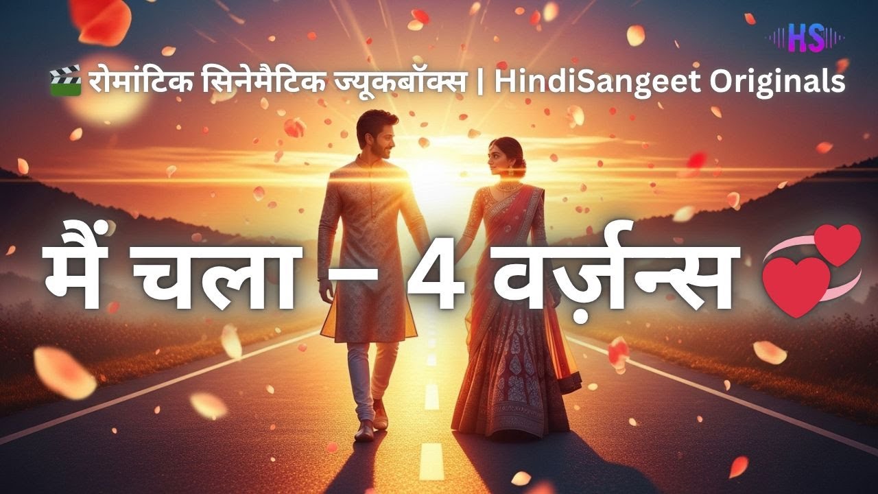 मैं चला – ४ संस्करण | रोमांटिक सिनेमाई Jukebox | HindiSangeet Originals #youtubefeed #shortsfeed