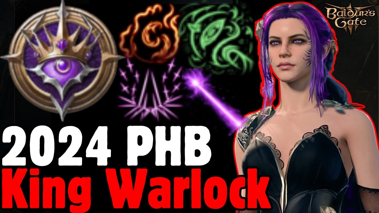 2024 PHB SORCERER KING WARLOCK Mod Build in Baldur's Gate 3