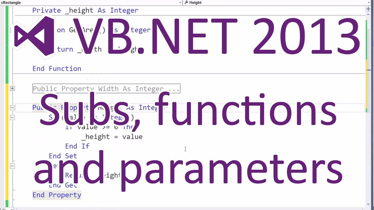 VB.NET 2013 — Подпрограммы, функции и параметры