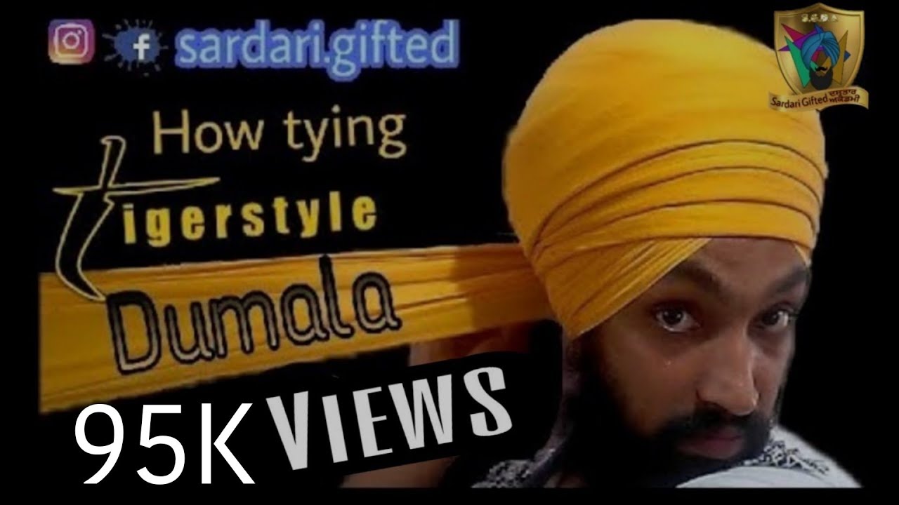Tigerstyle Dumala Dastar Learn with easy steps @SardariGiftedDastarAcademy #shortsvideo
