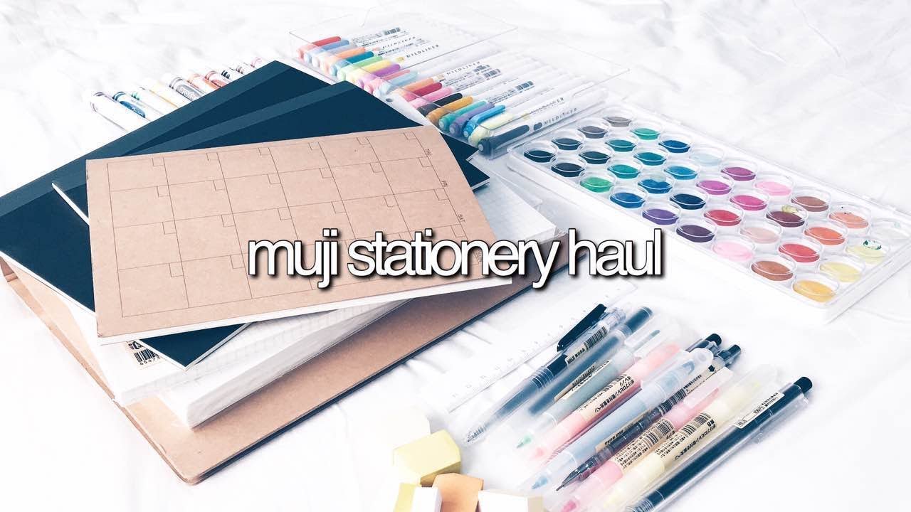 MUJI STATIONERY HAUL || revisign